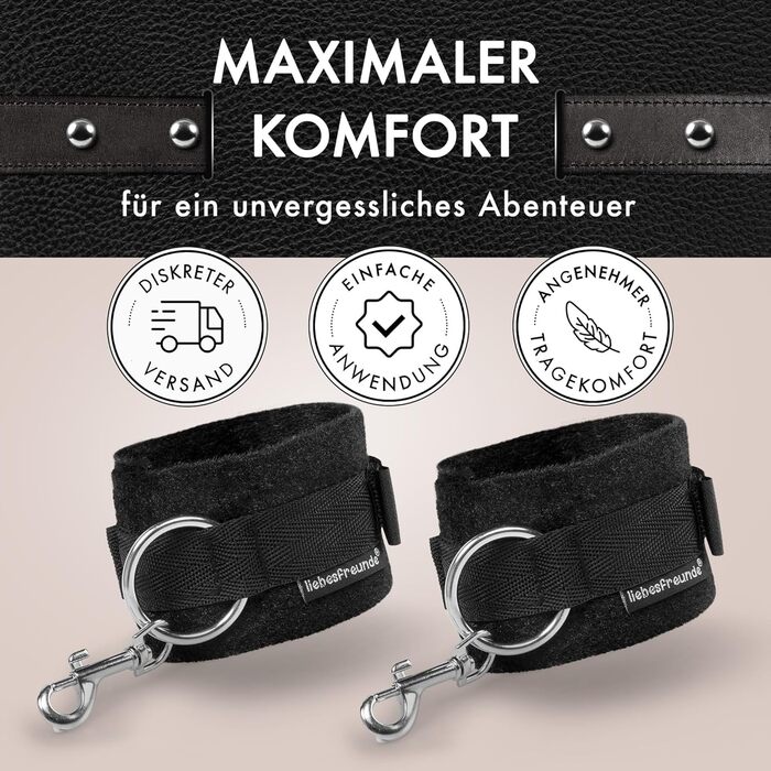 БДСМ-наручники Liebesfreunde для чуттєвих сексуальних ігор - секс-іграшка для пар, еротичний набір секс-іграшок, надзвичайно м&39який