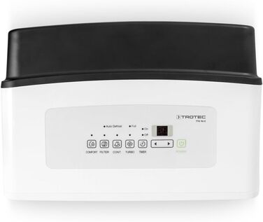 Електричний осушувач повітря TROTEC TTK 96 E - продуктивність 30 л/добу - площа 90 м / 230 м - кімнатний осушувач повітря - для кв