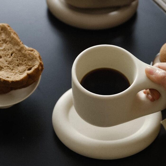 Вишуканий набір керамічних кухлів 9 унцій, набір кавових кухлів, кружка для еспресо, чашка латте макіато, кружка, кавова кружка кр