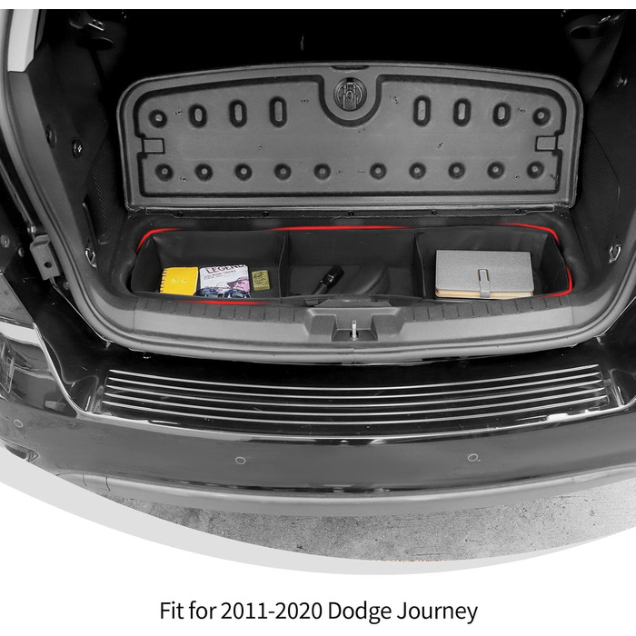 Органайзер для багажника Linskip, що складається, для Dodge Journey 20112020, з тканини Оксфорд, з 2 знімними перегородками