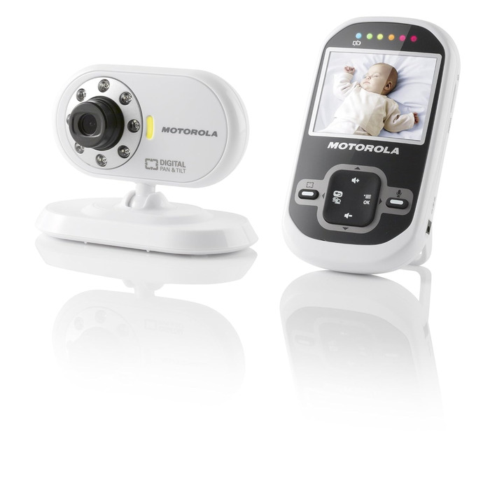 Відеоняня з кольоровим дисплеєм 2,4 дюйма та радіусом дії до 300 метрів, білий, 26 -