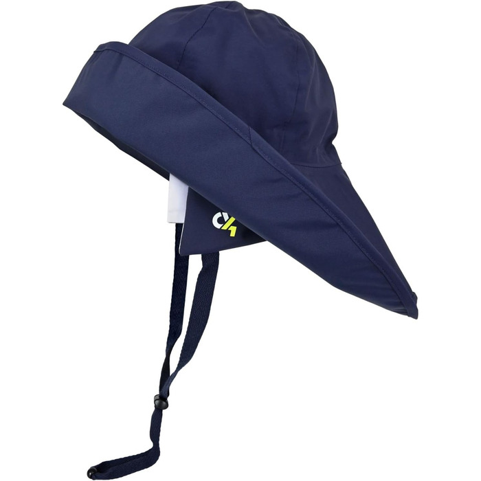 Дощовик crazy4sailing Storm Southwester для чоловіків та жінок водонепроникний вітрильний капелюх з підкладкою та ремінцем на підборідді класичний дощовик з клейкої шкіри для вітрильного спорту, риболовлі та активного відпочинку вітрозахисний та дихаючий,