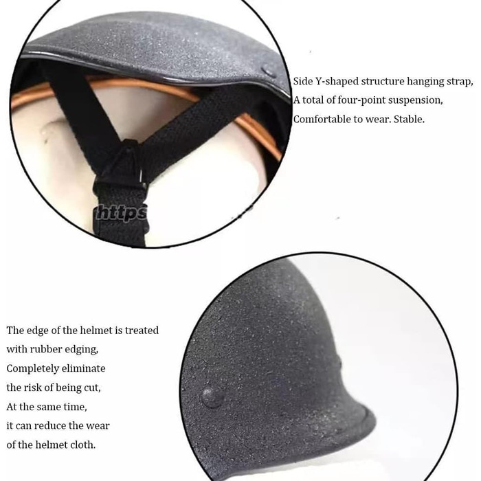 Шолом M88 Riot, легована сталь 1,5 мм зі шкіряною підкладкою, регульований ремінець для підборіддя для страйкболу, тактичного пейнтболу