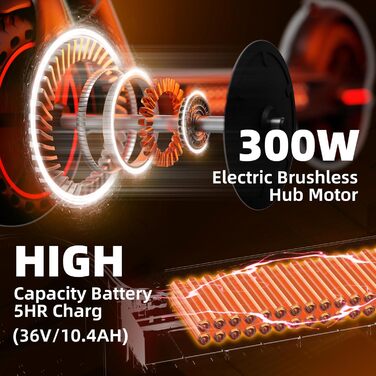 Електричний самокат з допуском до дорожнього руху, 3 режими швидкості, акумулятор класу А 10,4 Аг, запас ходу 35 км та вантажопідйомність 120 кг, складаний електросамокат 8,5 дюймів