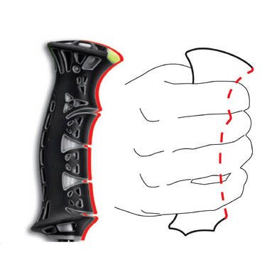 Палиці лижні Gabel HS-R Black/Red 130 (7009150091300)