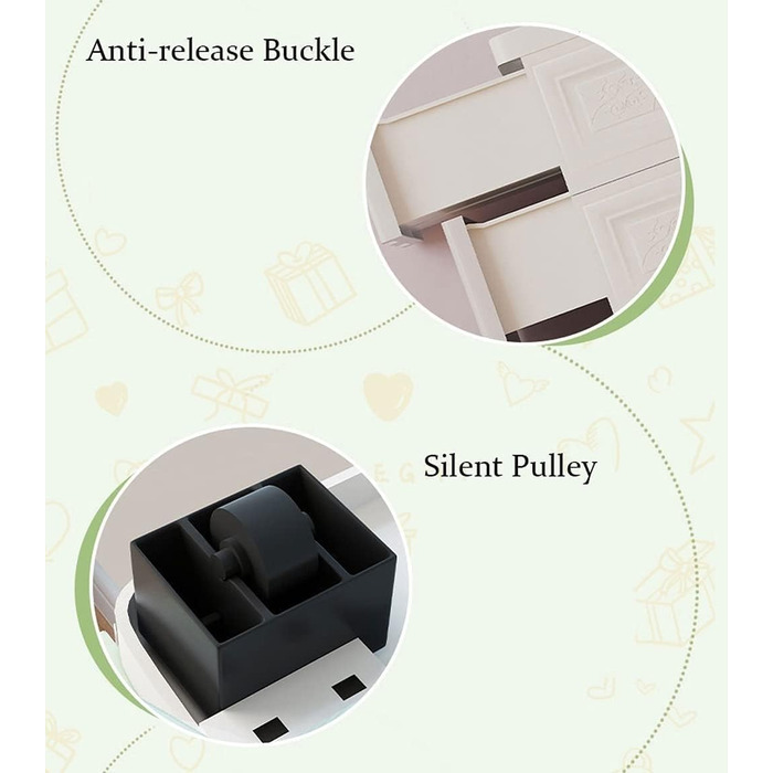 Кошики для зберігання CONGRUI дводверна шафа для зберігання для дому, вітальні, дитячої кімнати, з однією шухлядою, пластикова, ди