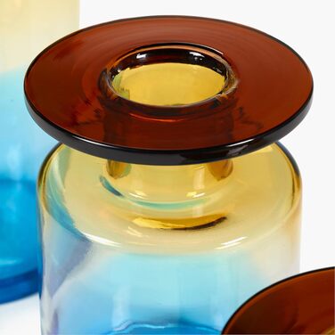 Ваза Serax Wind & Fire Vase Small Blue and Amber