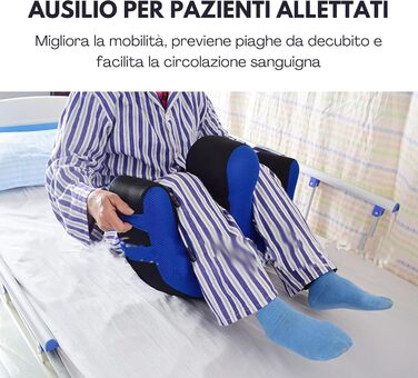 Обертова подушка FERRUCCI COMFORT для сну пацієнтів, людей похилого віку, людей з інвалідністю - кісткова подушка, дихаючий обертовий пристрій