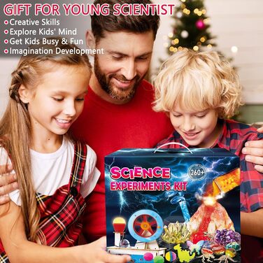 Набори для наукових експериментів для дітей, вулкан, набір для хімії, конструктор з хімії, іграшки для STEM-активності, подарунки для хлопчиків та дівчаток, 260