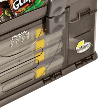 Ящик для снастей Plano 137401 від Rack System 3700, різнокольоровий, 40,6 x 30,5 x 43,8 см, 2,7 кг, графіт/пісковик, один розмір, Stowaway Rack System Pro