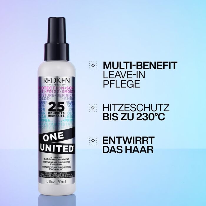Зволожувальний спрей-догляд Redken One United 25-в-1, 150 мл