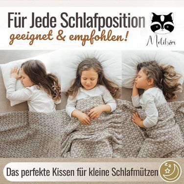 Дитяча подушка Melibr від 2 років - дитяча подушка преміум-класу, комфортна дитяча подушка 40x60 для спокійних ночей з KO Tex - ди