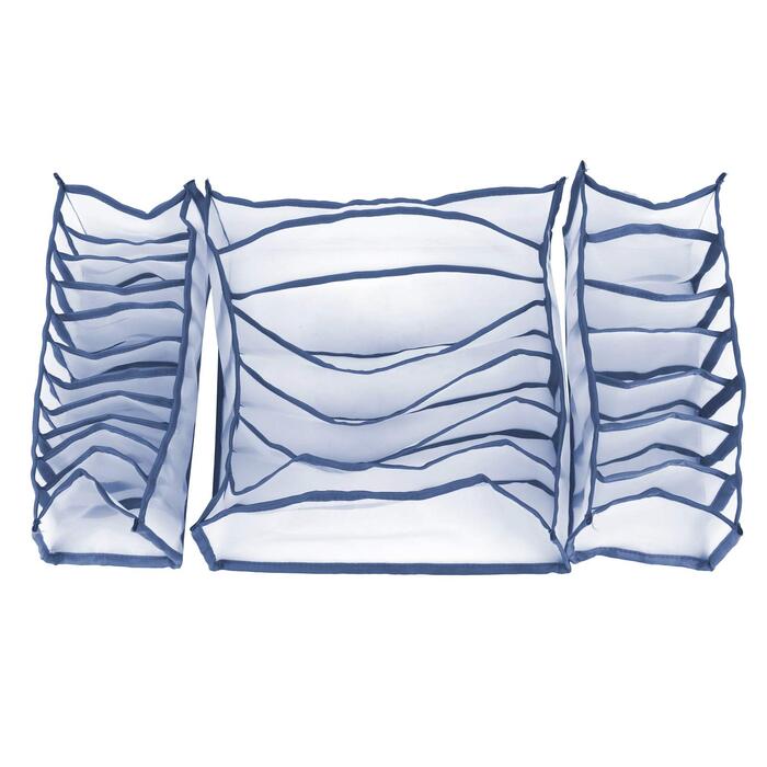 Складана коробка для зберігання білизни, органайзер для бюстгальтерів, роздільник для шкарпеток, чудовий комплект для шафи, легка, практична, для домашнього зберігання (сіра)