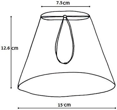 Абажури ONEPRE Small Candle Clip 6 шт. , ручна робота, форма свічки, бежева тканина в лляному стилі, декоративний абажур ручної роботи ручної роботи