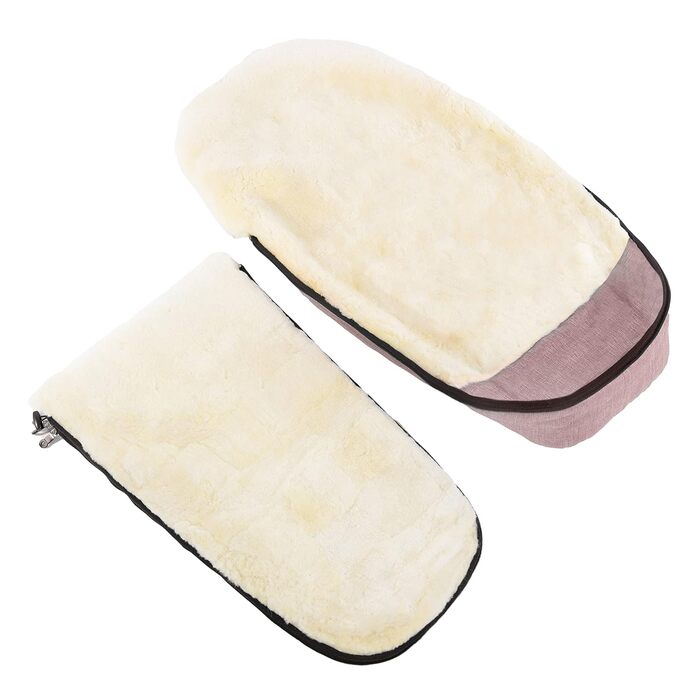 Муфта для ніг з овчини FLIMS - тепла коляска, муфта для ніг (діти від 6 до 36 місяців) з медичного хутра, універсальна з довгими р