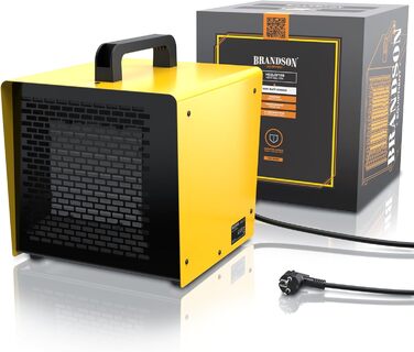 Керамічний обігрівач потужністю 3000 Вт - Осушувач повітря - Будівельний осушувач повітря - Турбоелектричний вентилятор-обігрівач із захистом від перегріву, надзвичайно потужний - для будівельних майданчиків, будинків, майстерень, гаражів