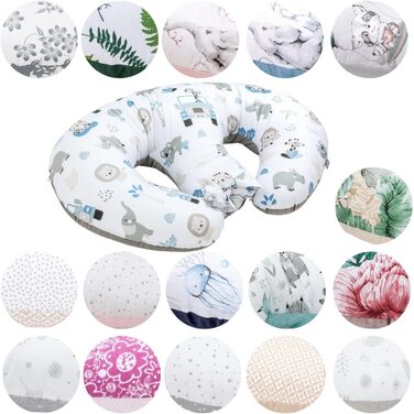 Подушка для годування Bellochi Growing in style Nursing Pillow Twins, Nursing Pillow XXL, Nursing Pillow - Pregnancy Pillow, Nursing Pillow Large, Nursing Pillow Baby - Multifunctional Twin Nursing Pillow Safari