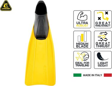 Ласти для дайвінгу Cressi Clio легкі ласти для плавання для дітей та дорослих з еластичного матеріалу, ергономічного дизайну та ефективної тяги для водних видів спорту 27/29 жовтого кольору