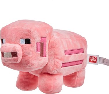 М'яка іграшка Minecraft від Mattel, 21 см, для колекціонерів та фанатів від 3 років, HBN42, Рожева