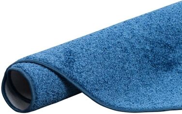Круглий килим Shaggy Cottage синій в 7 розмірах 240 см круглий