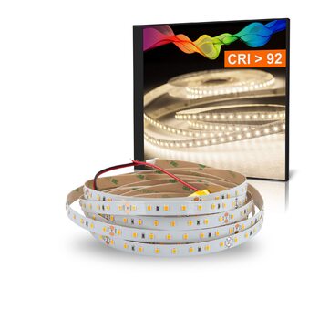 Світлодіодна стрічка Mextronic ATLA Нейтральний білий (4000K) 24W 5 метрів 24V IP20 CRI 92