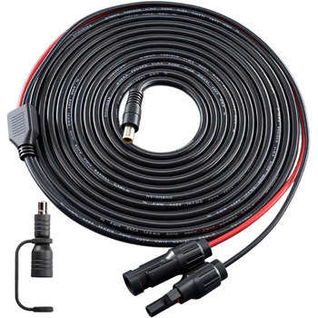 Кабель сонячної розетки на DC 8 мм з адаптером DC 7909 - 8020, кабель сонячної зарядки 14AWG, сумісний з Jackery Explorer 240/1000/2000 Pro Plus, Bluetti EB70/EB3A/AC200MAX, електростанцією Anker 535/555 (5 м).