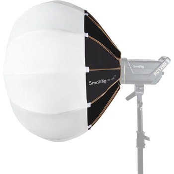 Ліхтарі SMALLRIG Softbox 60 см/26 дюймів, софтбокс з кріпленням Bowens з липучкою гнучкого типу дверей для відео світла COB RC 120D/RC 120B/RC 220D/RC 220B та інших ліхтарів Bowens Mount - 3754 60см/26'