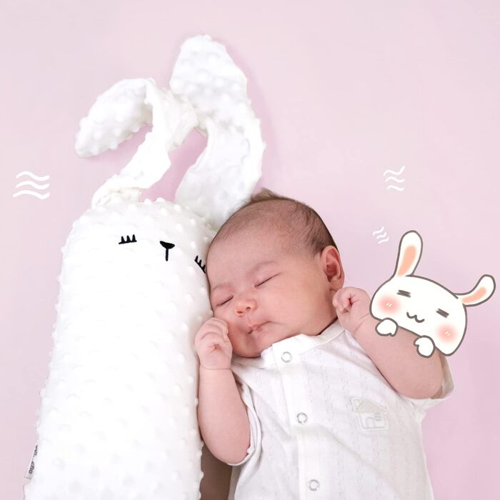 Дитяча подушка Sunveno, плюшевий кролик, декоративна подушка для дитячої кімнати, плюшева подушка, комфортна подушка для немовлят,
