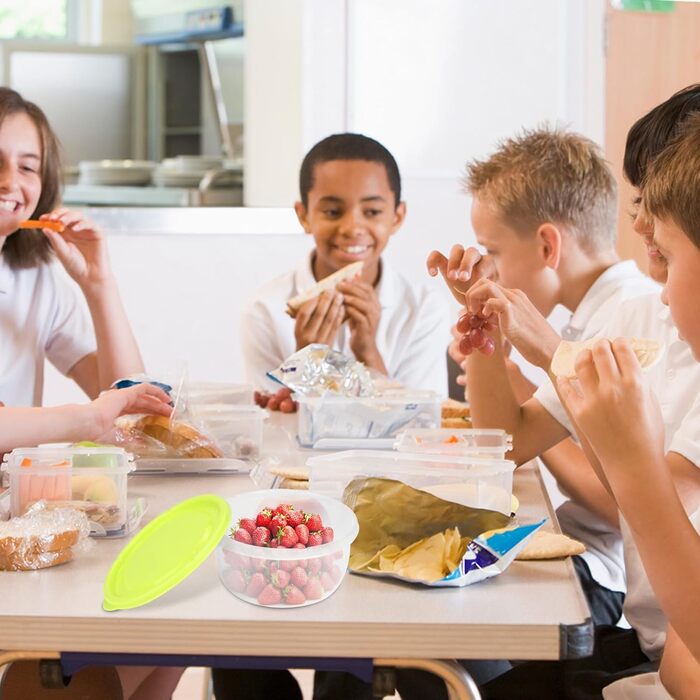 Елементна коробка для тіста для піци з кришкою, коробка для тіста для піци з харчового пластику, коробка для розстойки піци, контейнер для тіста для піци для домашнього використання, контейнер для інгредієнтів для кухні, ресторану чи дому (різнокольоровий