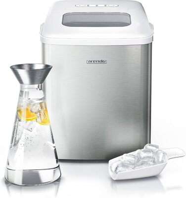 Машина для виробництва кубиків льоду з нержавіючої сталі - Переможець тесту 2021 - Виробник кубиків льоду з нержавіючої сталі - Машина для виготовлення кубиків льоду - Машина для виробництва кубиків льоду - з охолодженням - Розміри кубиків льоду маленькі,