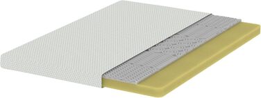 Матрац Zinus 140x200 см H2/H3 - Висота 11 см - Ергономічний матрац з холодної піни 140x200 см - Згортається матрац середньої жорсткості - Сертифіковано Oeko-TEX - Виготовлено за німецькими стандартами 140 x 200 см Висота 11 см Холодний гель