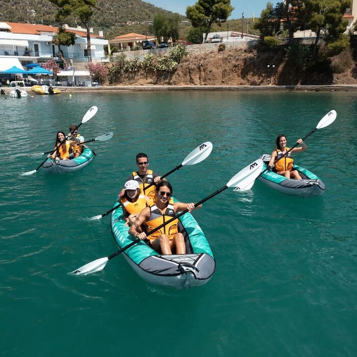 Надувний каяк-комплект для 2-3 осіб Laxo-380 2022 12&396&39 каное-велосипед з веслом, насосом, рюкзаком 380 x 90 см