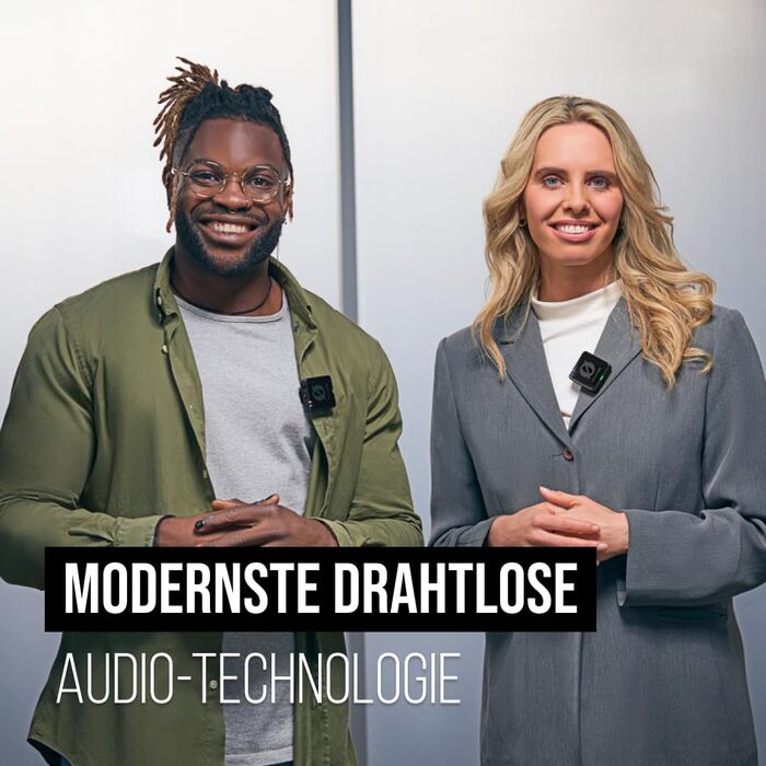 �DE Wireless PRO Компактний комплект для радіозв'язку з таймкодом, 32-бітним вбудованим записом, 2 мікрофонами Лавальє та зарядним