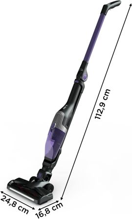 Компактний акумуляторний пилосос 2-в-1 палка і ручний пилосос в одному легкий корпус гнучкий шарнір 40 хв. автономної роботи світл