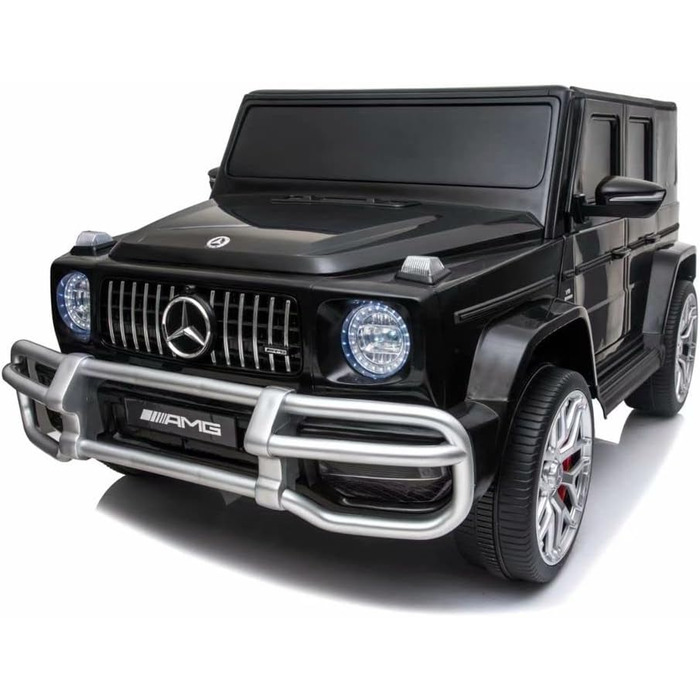 Дитячий електромобіль FINOOS Mercedes G63 AMG 2-місний, двомісний дитячий електромобіль з пультом дистанційного керування - шкірян