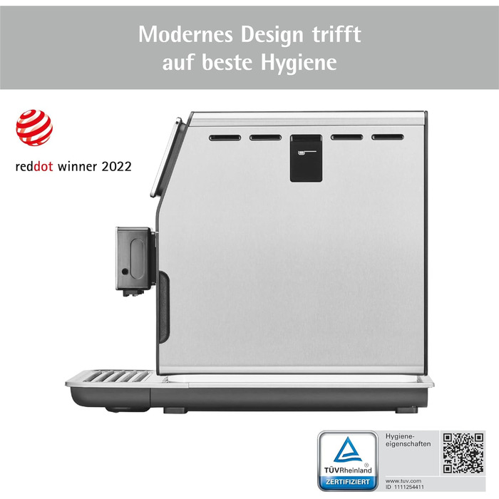 Повністю автоматична кавоварка WMF Perfection 880L з молочною системою, 18 напоїв, подвійний термоблок, кавомолка з нержавіючої сталі, профіль користувача, контейнер для молока 1 л