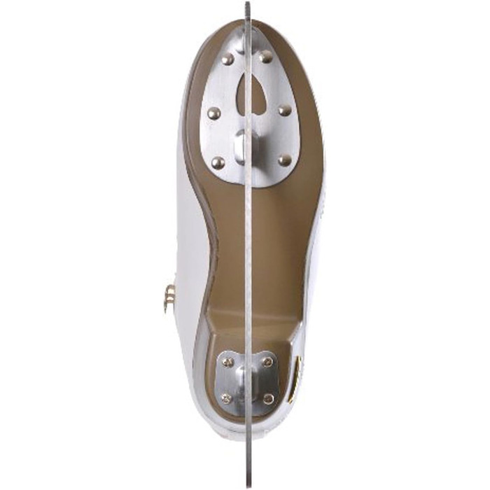 Фігурні ковзани HEAD Amber для жінок з лезами з нержавіючої сталі, дизайн сніжинки, ідеально підходять для початківців - білі, розмір 41