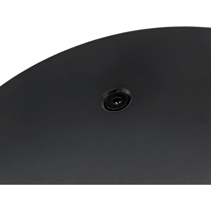 Металевий журнальний столик Spetebo, овальний, матово-чорний - 35 x 25 см - Журнальний столик у стилі бістро - Стіл для вітальні, декоративний столик, підставка для рослин, телефонний столик, столик для зберігання речей, декоративний столик у вигляді стоя