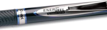 Ручка Pentel LRP7-AX Refill для ручок EnerGel, 12 шт. , 0,7 мм, чорна & EnerGel Document BLP77-AX Гелева ручка, чорна, ширина лінії 0,7 мм, світлостійке чорнило - безпечно для документів за стандартом ISO 27668-2 чорний Пучок з гелевим роликовим м'ячем, ч