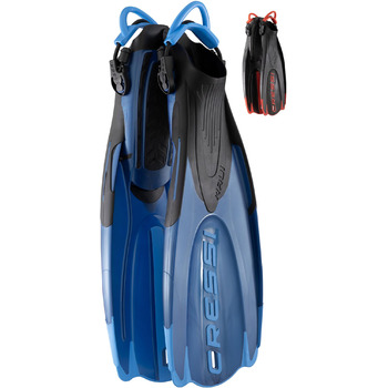 Ласти CRESSI Maui - унісекс регульовані ласти з системою EBS для плавання та сноркелінгу, сині/блакитні, M/L (41/44 EU)