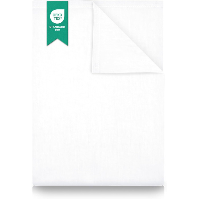 Простирадло Green Mark Textilen® 250 x 150 см, 100% ткана бавовна, біле