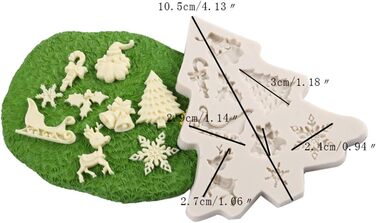 Набір із 2 силіконових форм для випічки на різдво TheStriven