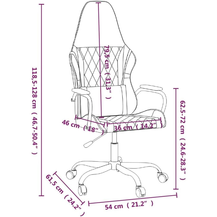 Ігрове крісло, крісло для геймерів, офісне крісло, масажне крісло, чорний, штучна шкіра