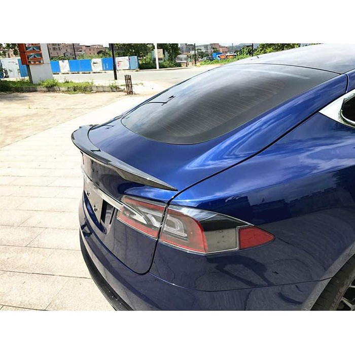 Автомобільний задній спойлер, для Tesla Model S 2014-2019 Спойлер Крило Вуглецеве волокно Стійкість до подряпин Міцний спойлер багажника Аксесуари для стайлінгу автомобіля