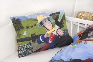 Комплект постільної білизни FEUERWEHRMANN SAM, двосторонній мотив, наволочка 40 x 60 см, підодіяльник 100 x 135 см, бавовна/армова