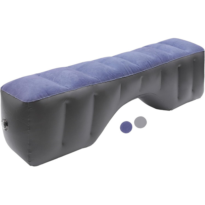 Автомобільний матрац, килимок для сну, надувний матрац для денного сну та подорожей, синій/сірий