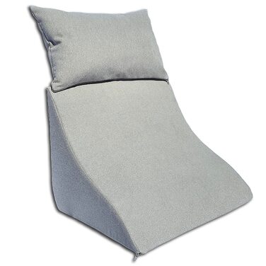 Комплект подушок для читання для ліжка та дивана ергономічна клиноподібна подушка плюс мяка подушка для дивана для читання, перегляду телевізора та відпочинку (світло-сірий)