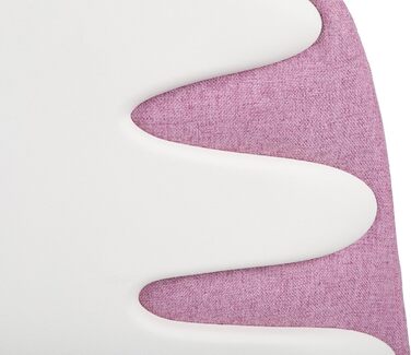 Обертовий стілець для дітей та підлітків, Active White, з регульованою глибиною спинки, ергономічними пазами на спинці, максимальне навантаження до 150 кг, сприяє правильній поставі. (Білий/Рожевий)