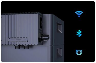 Акумулятори розширення (5,12 кВтгод), балконна електростанція 4 кВт 4MPPT з накопичувачем, змінний струм 2,2 кВт, аварійне живлення &lt15 мс, можливість розширення до 15,36 кВтгод Venus D 2*Акумулятори (5,12 кВтгод), 2*