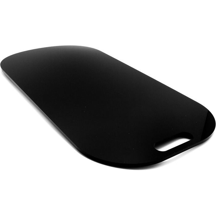 Акрилова розсувна дошка для Bosch Cookit та багатьох інших кухонних приладів чорний 46x23см високоякісні тефлонові планери для легкого пересування та гумові ніжки для міцної стійки Зроблено в Німеччині глянцевий чорний